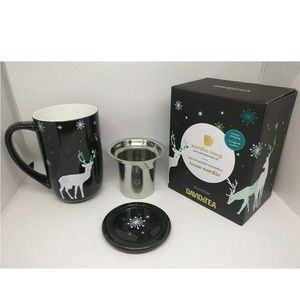 David’s Tea Reindeer Black Colour Changing Nordic Mug